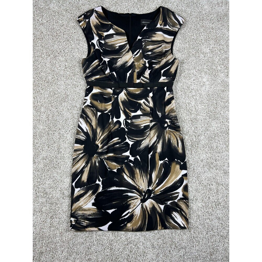 Connected Apparel Tropical Print Sleeveless Sheath Dress Size 10